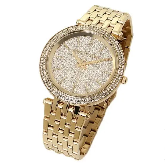 Michael Kors MK3438 Darci Gold Dial Gold Steel Strap Watch for Women Michael Kros