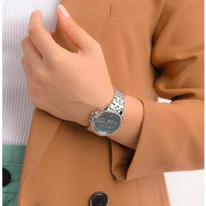 Tommy Hilfiger 1781976 Ari Diamonds Blue Dial Silver Steel Strap Watch for Women Tommy Hilfiger