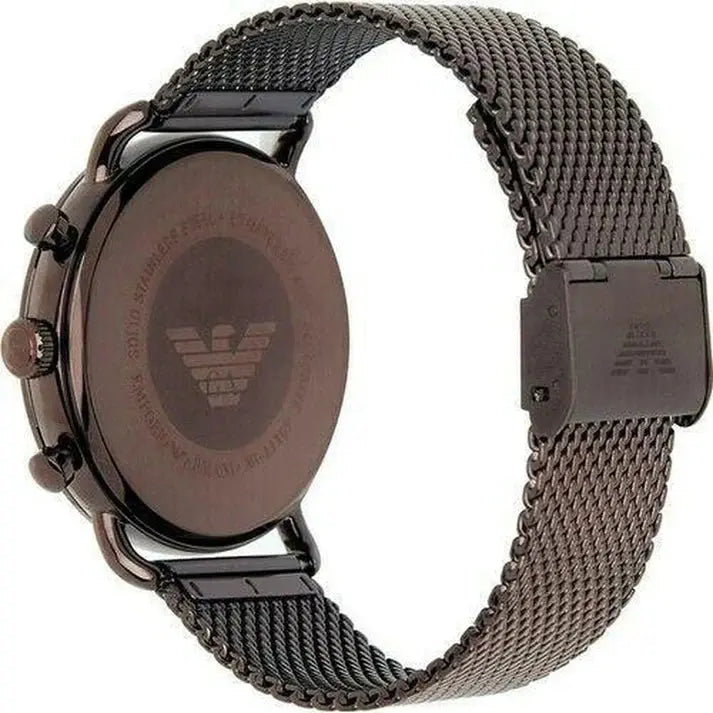 Emporio Armani AR11169 Brown Mesh Chronograph Men's Watch Emporio Armani