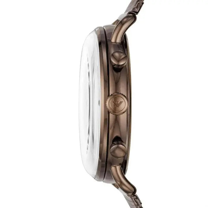 Emporio Armani AR11169 Brown Mesh Chronograph Men's Watch Emporio Armani