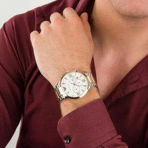 Emporio Armani AR11209 Giovanni Chronograph White Dial Men's Watch Emporio Armani