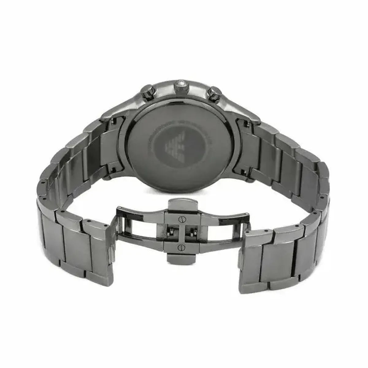 Emporio Armani AR11215 Chronograph Blue Dial Gunmetal Strap Men's Watch Emporio Armani