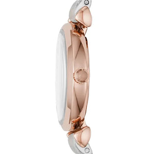 Emporio Armani AR11223 Pink Dial Two Tone Ladies Watch Emporio Armani