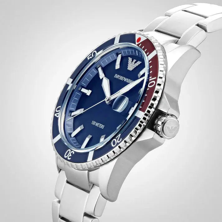 Emporio Armani AR11339 Men's Diver Watch Blue Emporio Armani