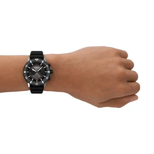 Emporio Armani AR11515 Diver Black Silicone Chronograph Men’s Watch Emporio Armani