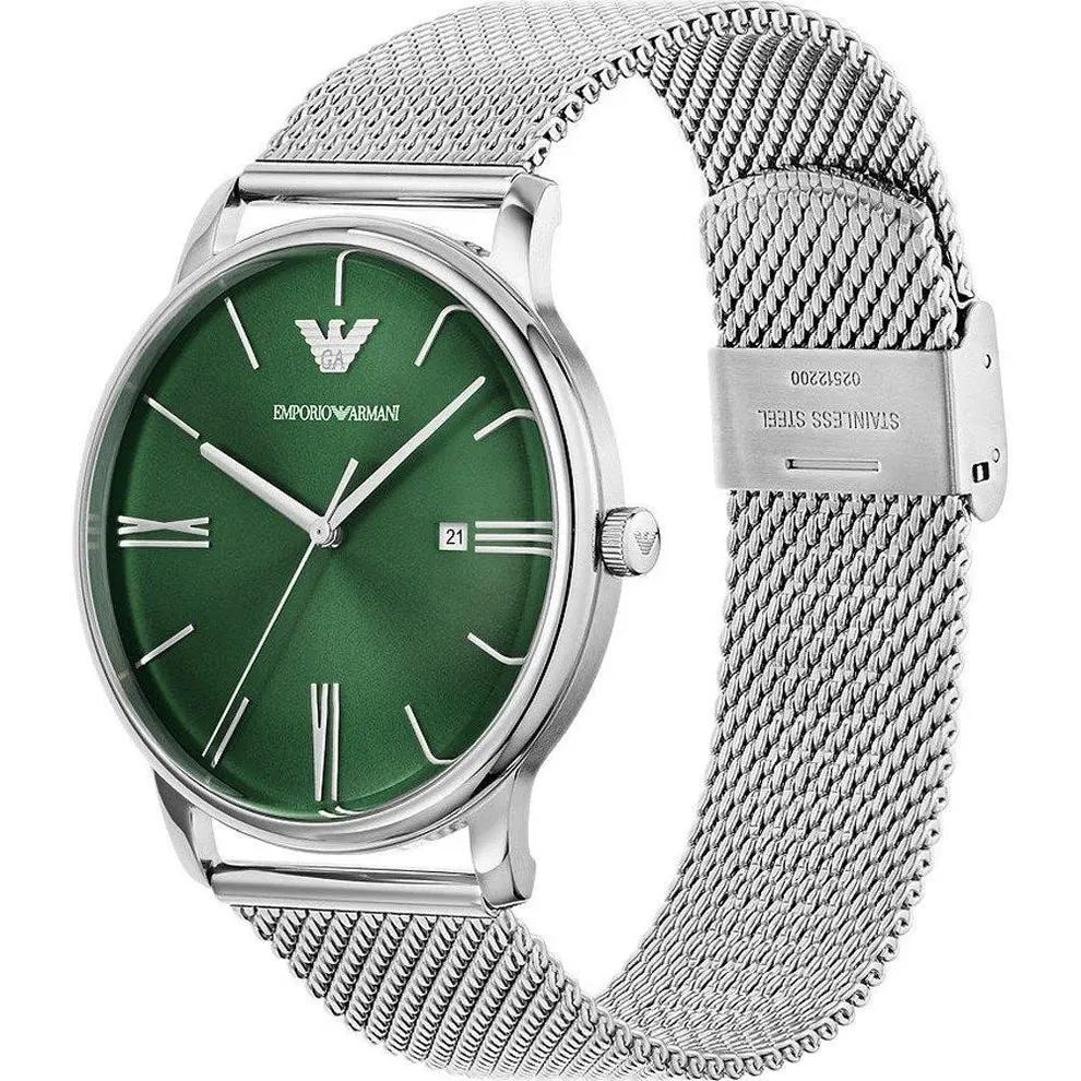 Emporio Armani AR11578 Minimalist Green Dial Men’s Watch Emporio Armani