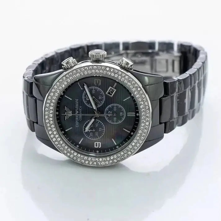 Emporio Armani AR1455 Ceramica Ladies Crystal Watch Emporio Armani