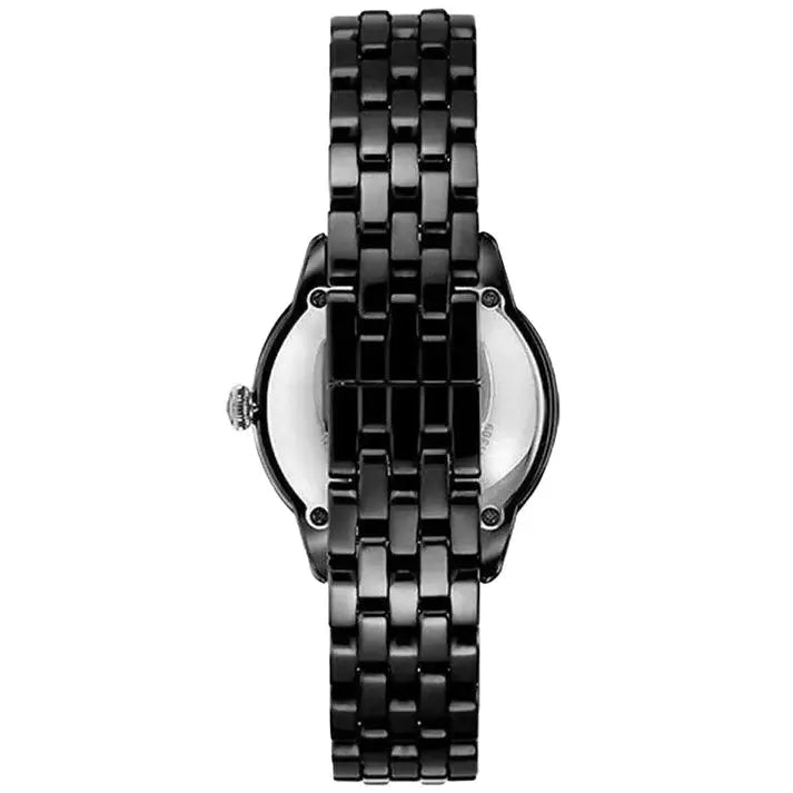 Emporio Armani AR1478 Ladies Ceramica Black Crystal Watch Emporio Armani