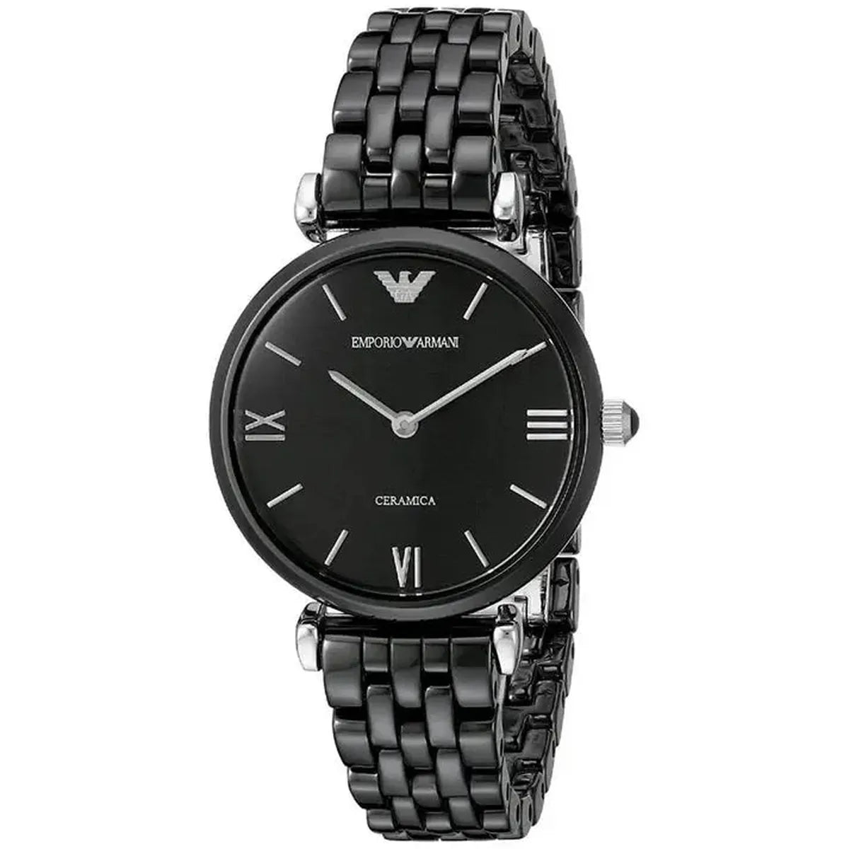 Emporio Armani AR1487 Black Ceramic Ladies Watch Emporio Armani