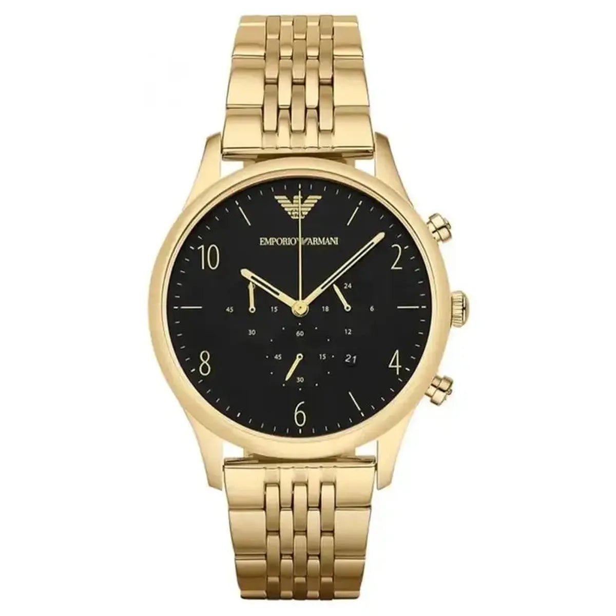 Beta AR1893 Chronograph Watch – 41mm Dial Gold Tone Steel Bracelet