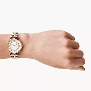 Emporio Armani AR1909 Ladies Watch T-Bar Gianni Rose Gold Emporio Armani