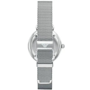 Emporio Armani AR1955 Mother Of Pearl Mesh Bracelet Ladies Watch Emporio Armani