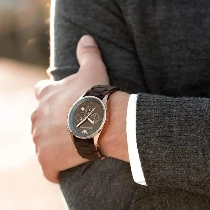 Emporio Armani AR5890 Men's Chronograph Watch Brown Emporio Armani