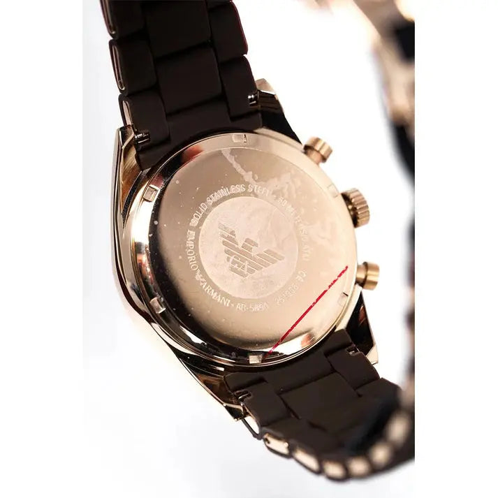 Emporio Armani AR5890 Men's Chronograph Watch Brown Emporio Armani