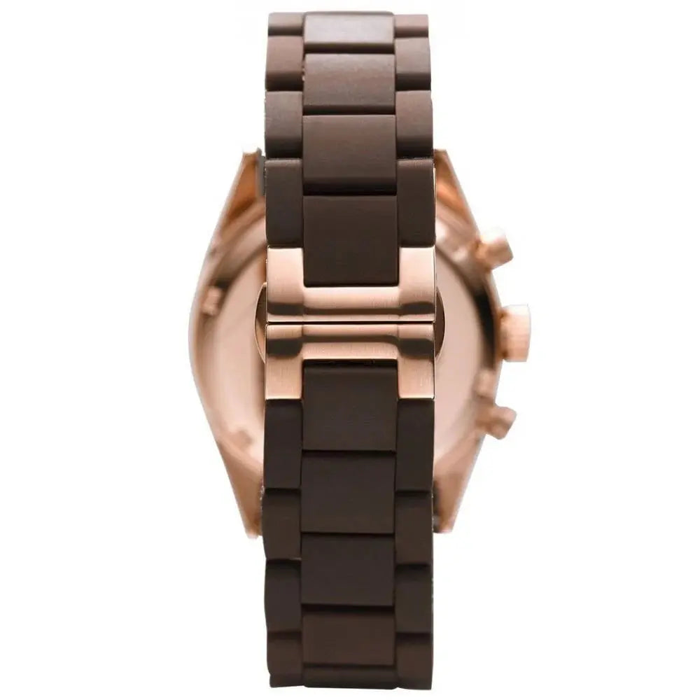 Emporio Armani AR5891 Sportivo Chronograph Brown Dial Brown Silicone Strap Watch For Men Emporio Armani
