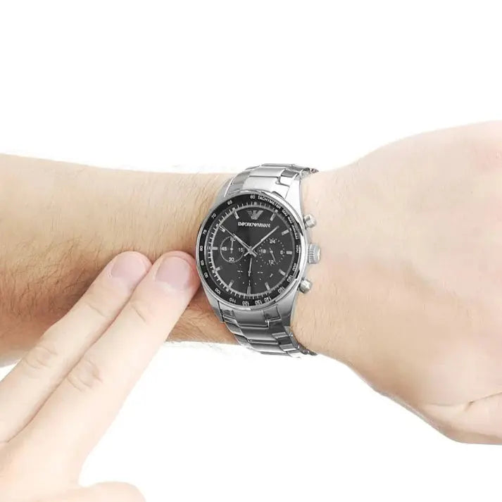 Emporio Armani AR5980 Chronograph Black Dial Men's Watch Emporio Armani