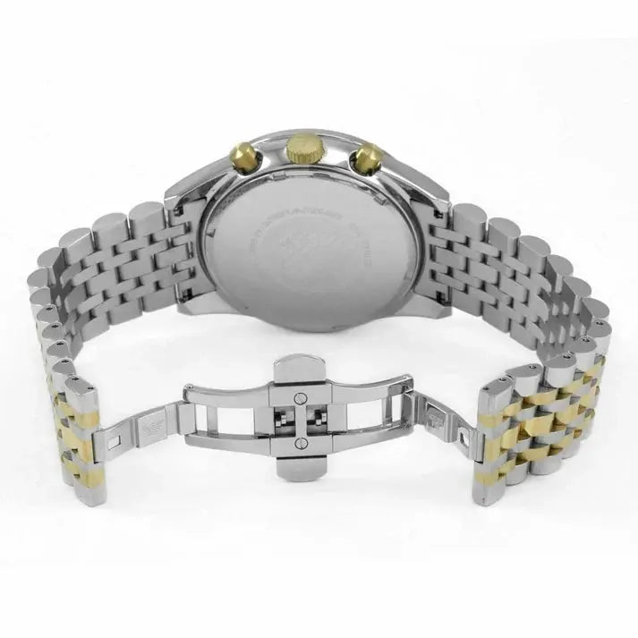 Emporio Armani AR6088 Chronograph Two Tone Stainless Steel Men's Watch Emporio Armani