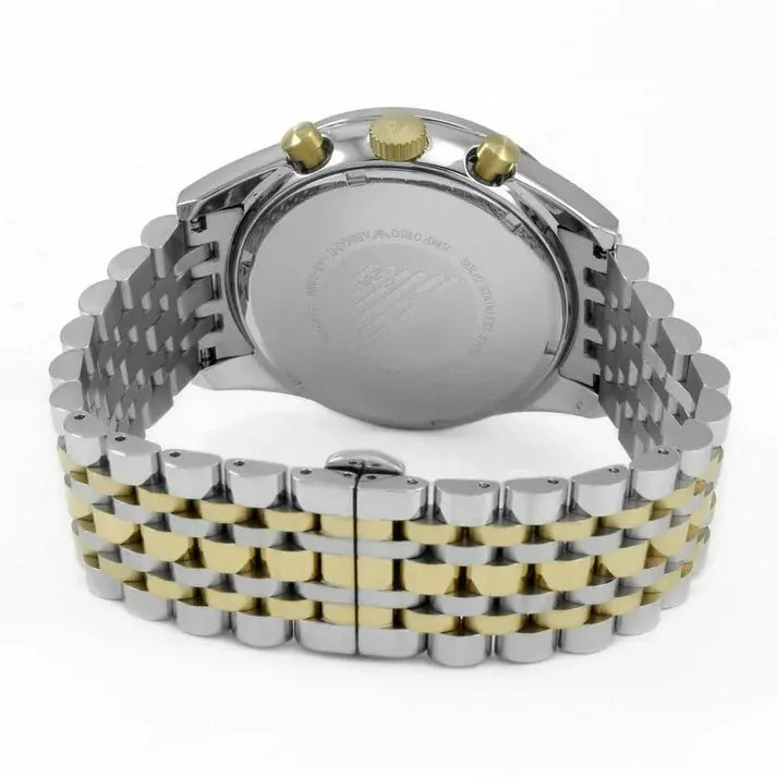 Emporio Armani AR6088 Chronograph Two Tone Stainless Steel Men's Watch Emporio Armani