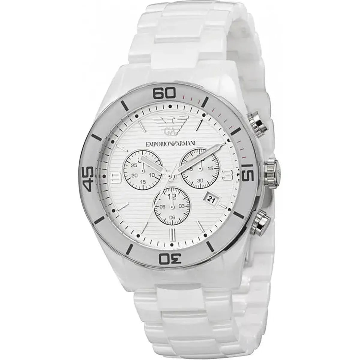 Emporio Armani Ceramica Chronograph Quartz Men's Watch AR1424 - Watch Enclave
