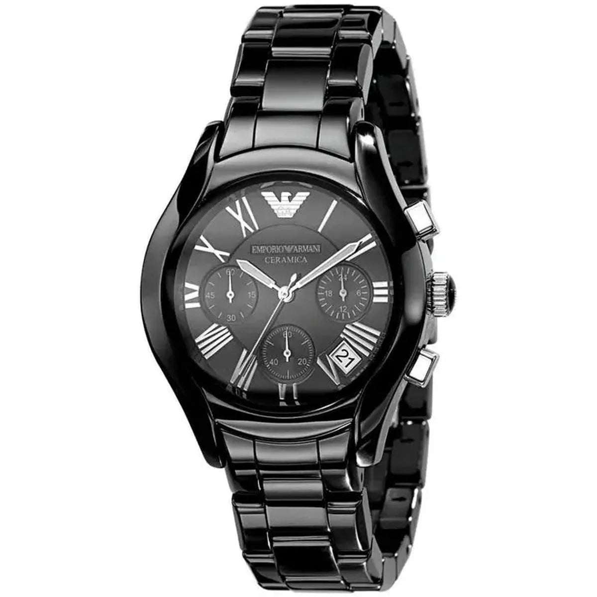 Emporio Armani Ceramica Chronograph Quartz Women's Watch AR1401 - Watch Enclave