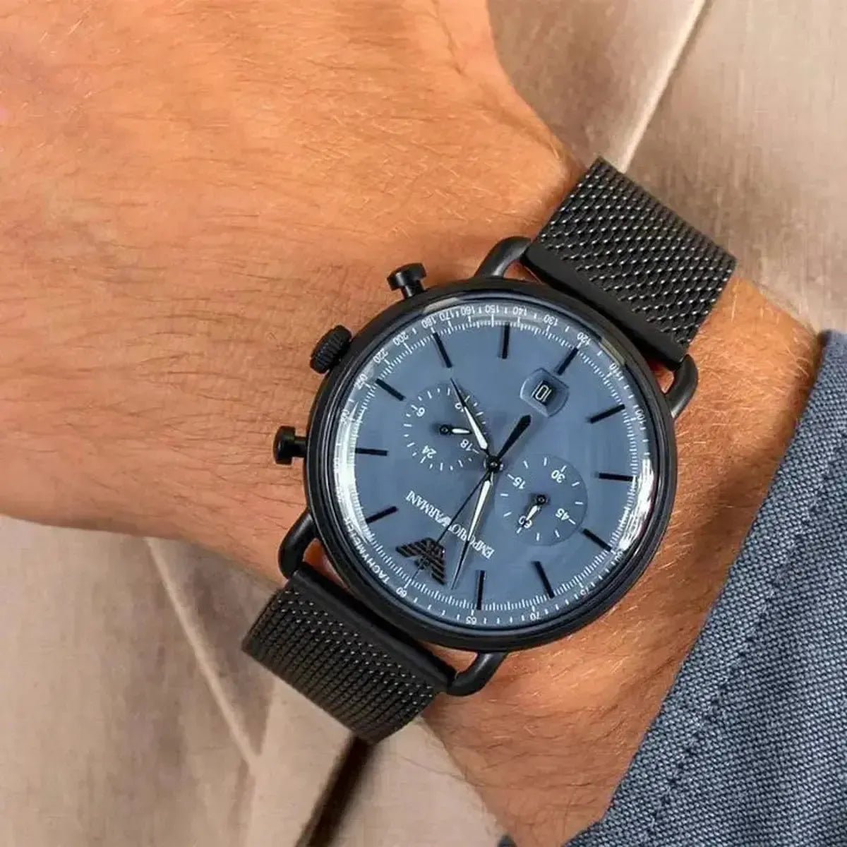 Emporio Armani Claudio Chronograph Quartz Men's Watch AR11201 - Watch Enclave