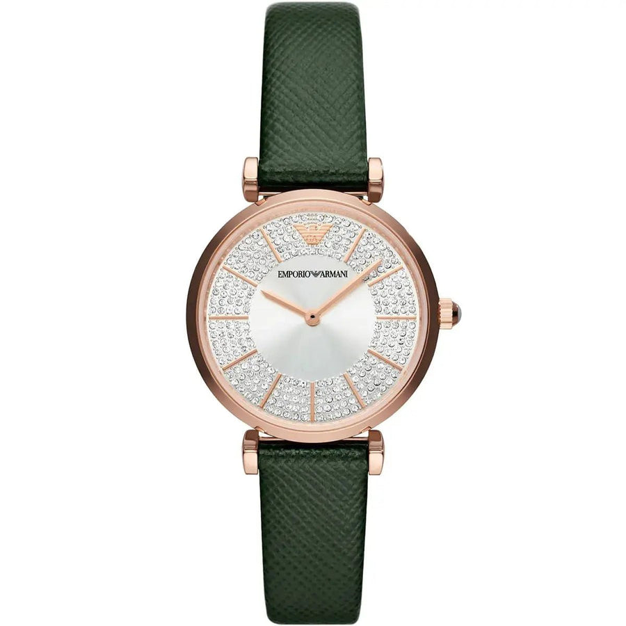 Front view of Emporio Armani Gianni T-Bar AR11517 women’s watch