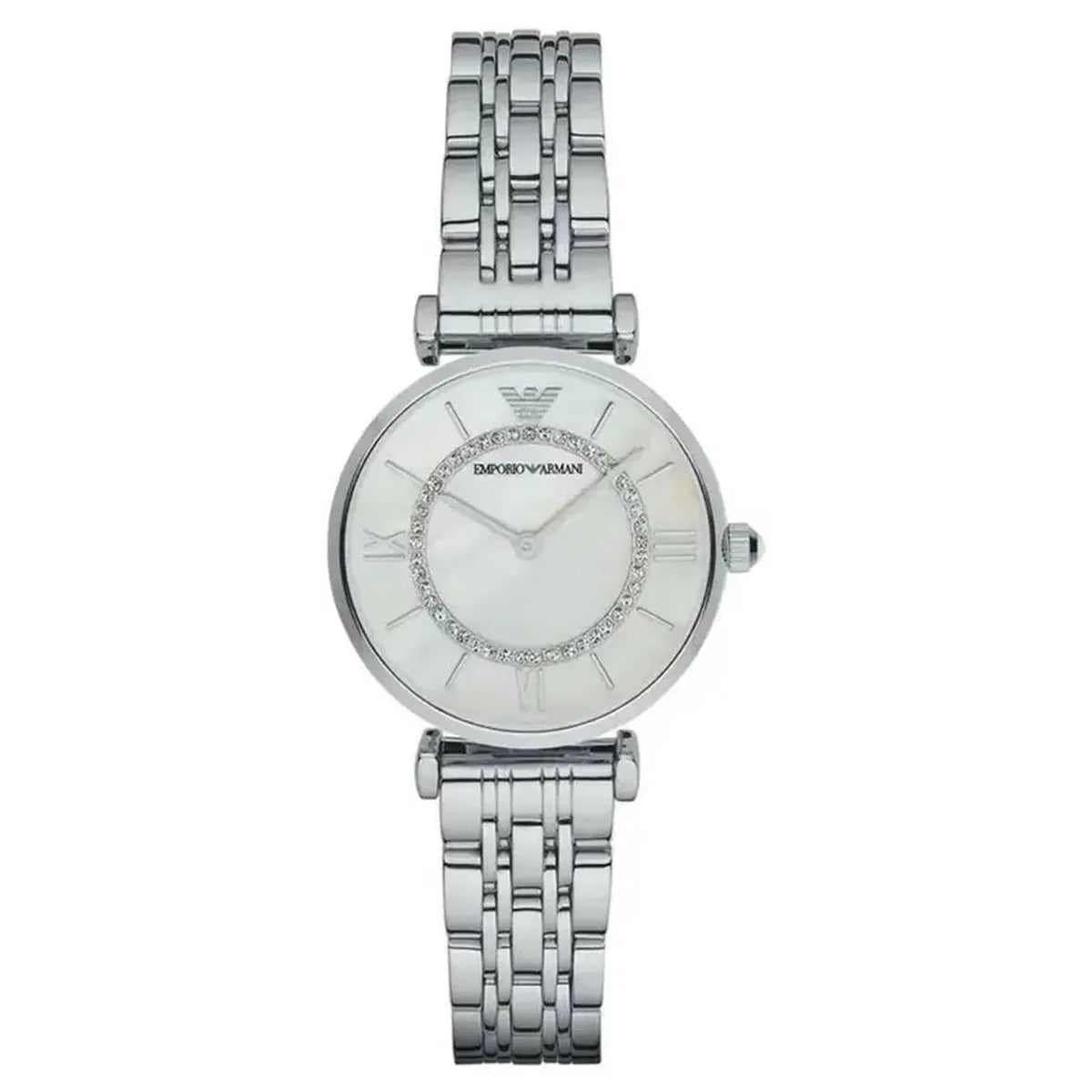 Gianni T Bar AR1908 Dress Watch – 32mm Mother Pearl Dial Steel Bracelet
