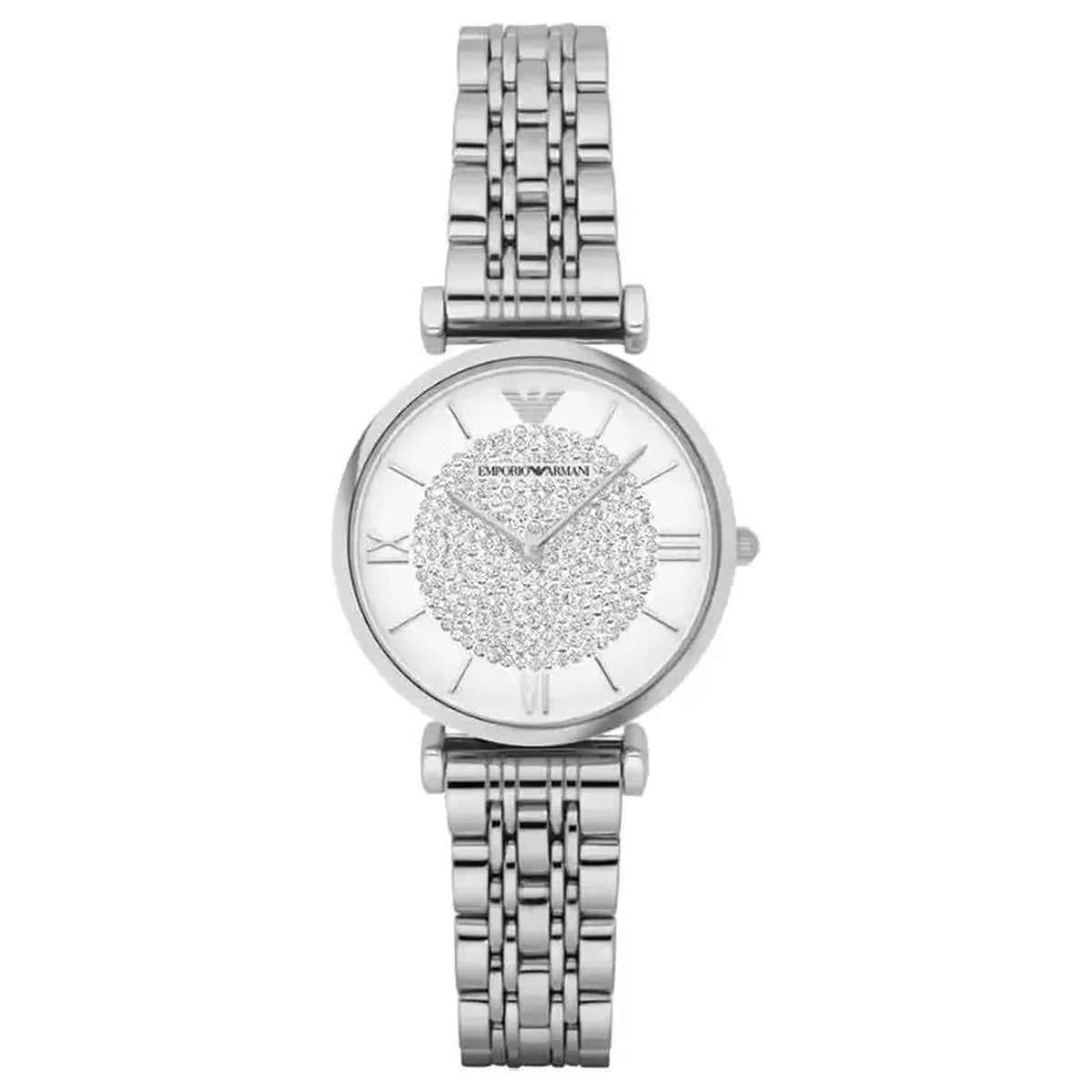 Gianni T Bar AR1925 Dress Watch – 32mm Crystal Pavé Dial