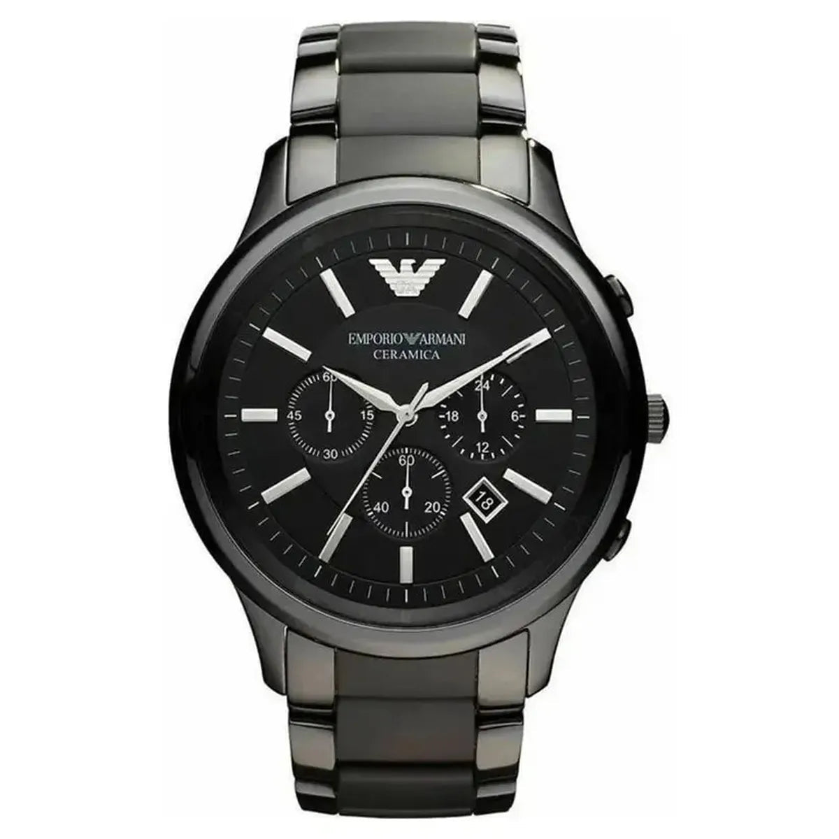 Emporio Armani Renato Ceramica Quartz Chronograph Men's Watch AR1451 - Watch Enclave