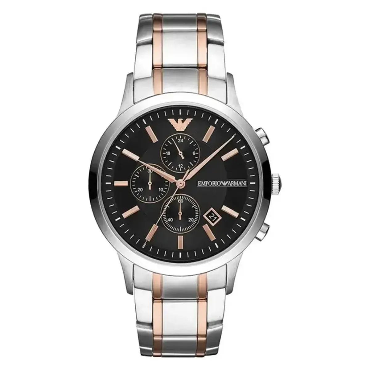Renato AR11165 Chronograph Watch – 43mm Dial Two Tone Stainless Steel