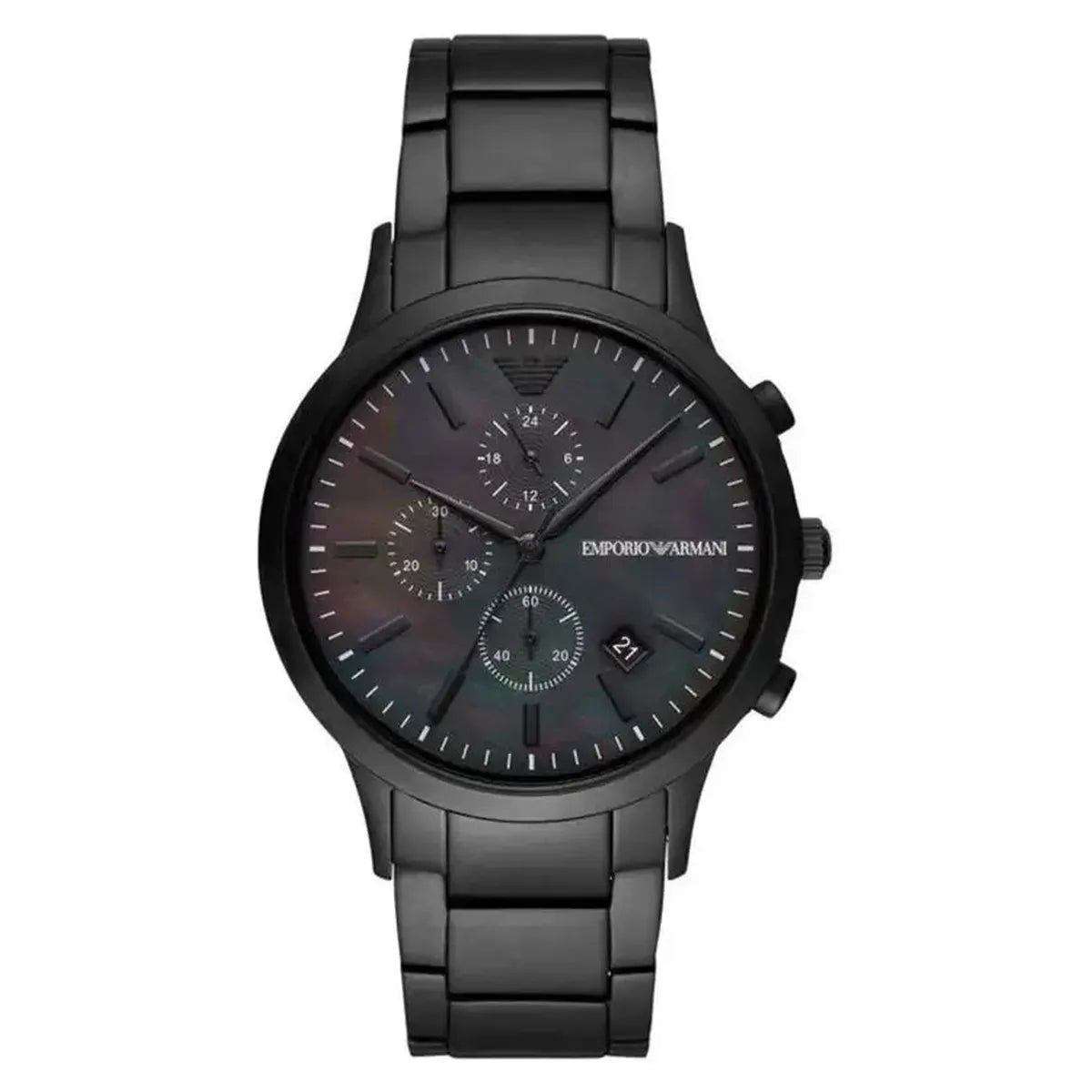 Renato AR11275 Chronograph Watch – 43mm Mother Pearl Dial Steel Bracelet