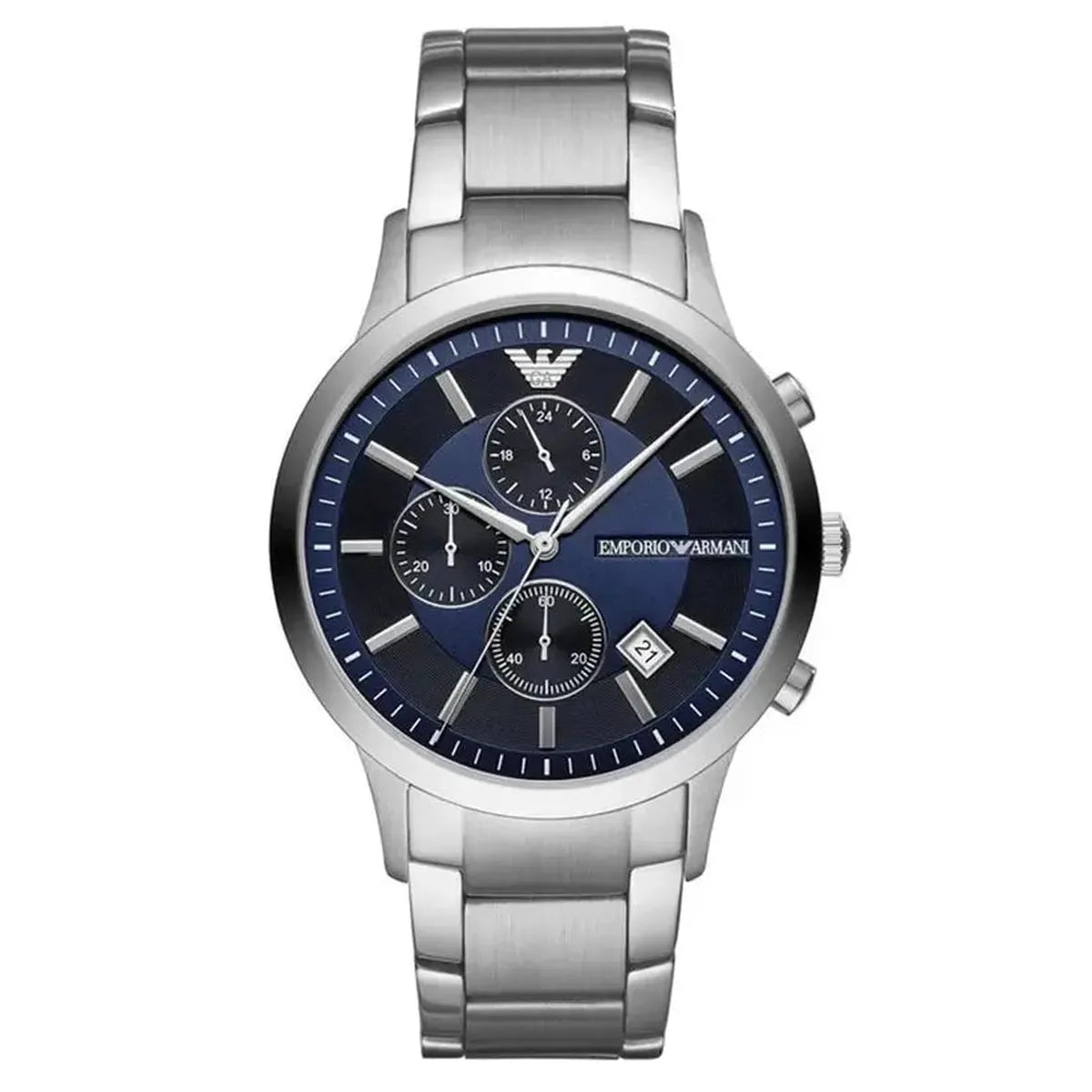 Renato AR11164 Chronograph Watch – 43mm Navy Blue Dial