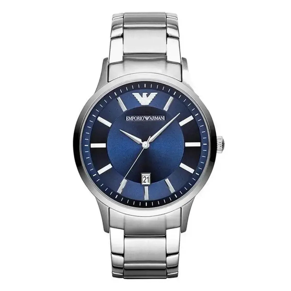 Renato AR11180 Watch – 43mm Dial Silver Steel Bracelet