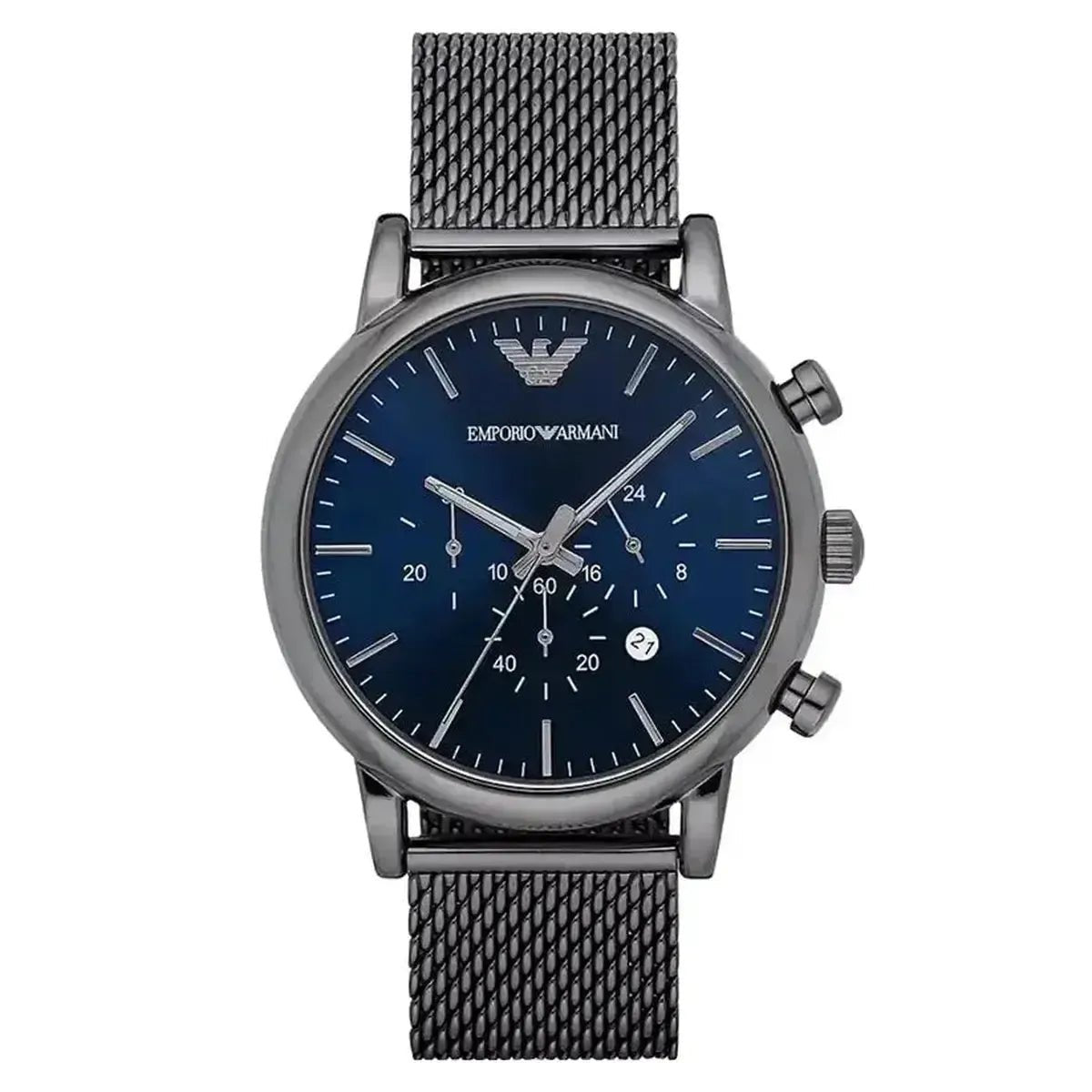 Renato AR1979 Chronograph Watch – 46mm Dial Gunmetal Mesh