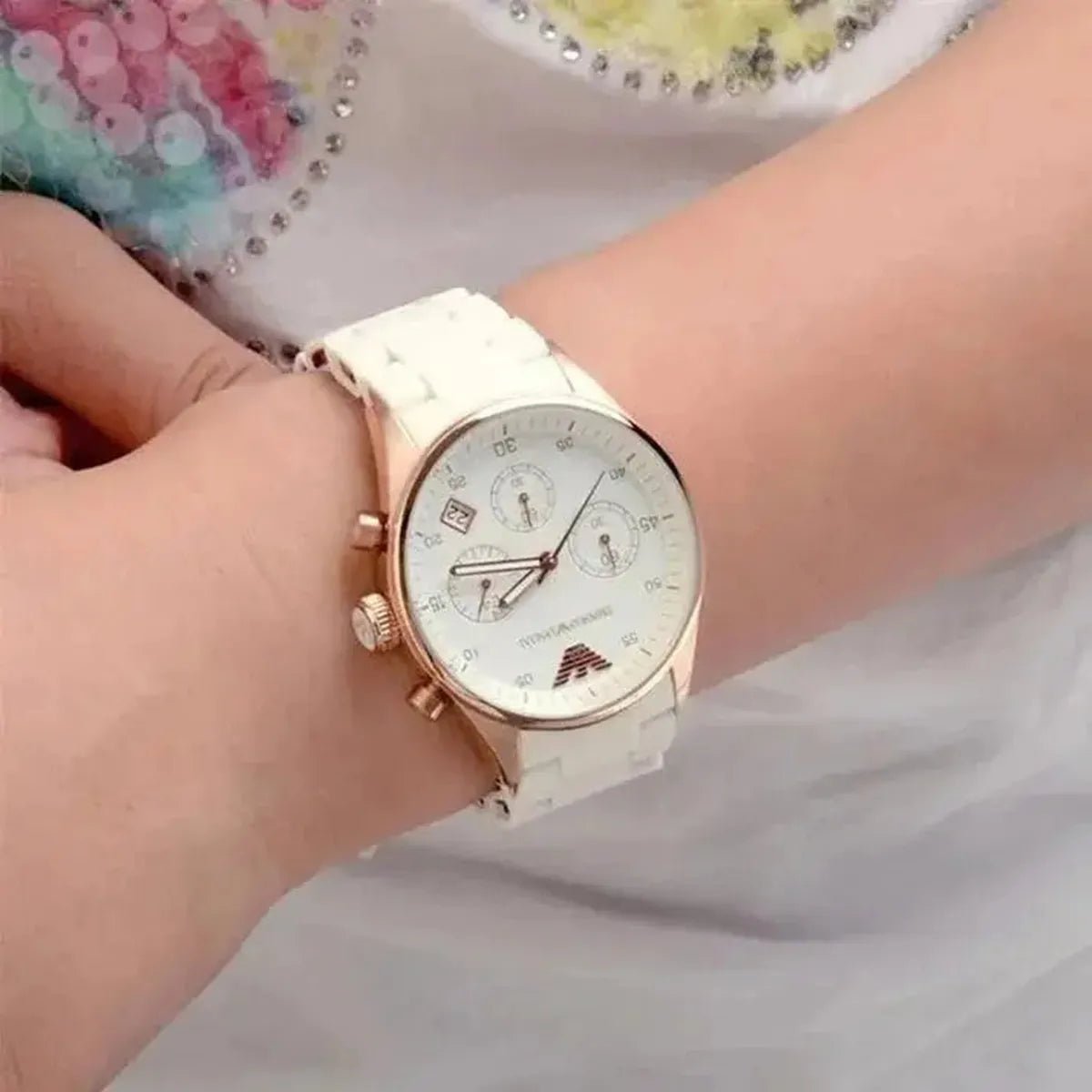 Emporio Armani Sportivo Chronograph Quartz Ladies' Watch AR5920 - Watch Enclave