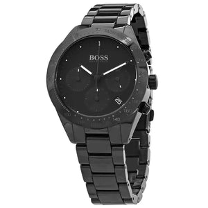 Hugo Boss 1513581 Talent Black Ceramic Dial Black Steel Strap Watch for Men Hugo Boss