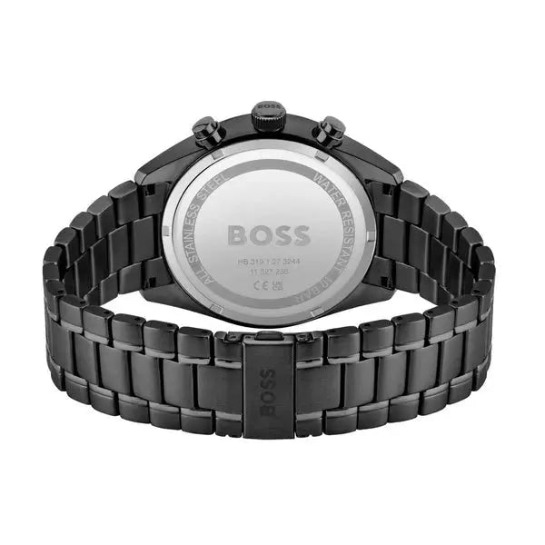 Hugo Boss 1513581 Talent Black Ceramic Dial Black Steel Strap Watch for Men Hugo Boss