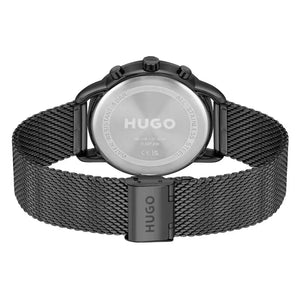 Hugo Boss 1502521 Infinity Black Dial Black Mesh Bracelet Watch for Women Hugo Boss
