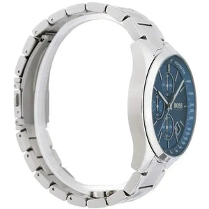 Hugo Boss 1513478 Grand Prix Blue Dial Silver Steel Strap Watch for Men Hugo Boss