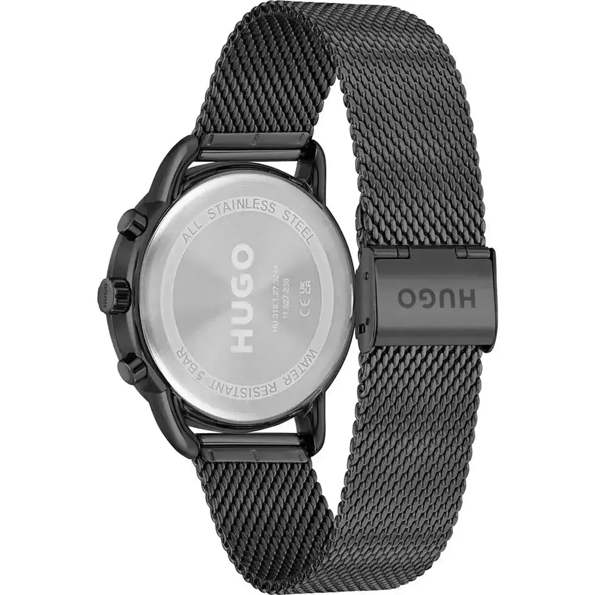 Hugo Boss 1502521 Infinity Black Dial Black Mesh Bracelet Watch for Women Hugo Boss