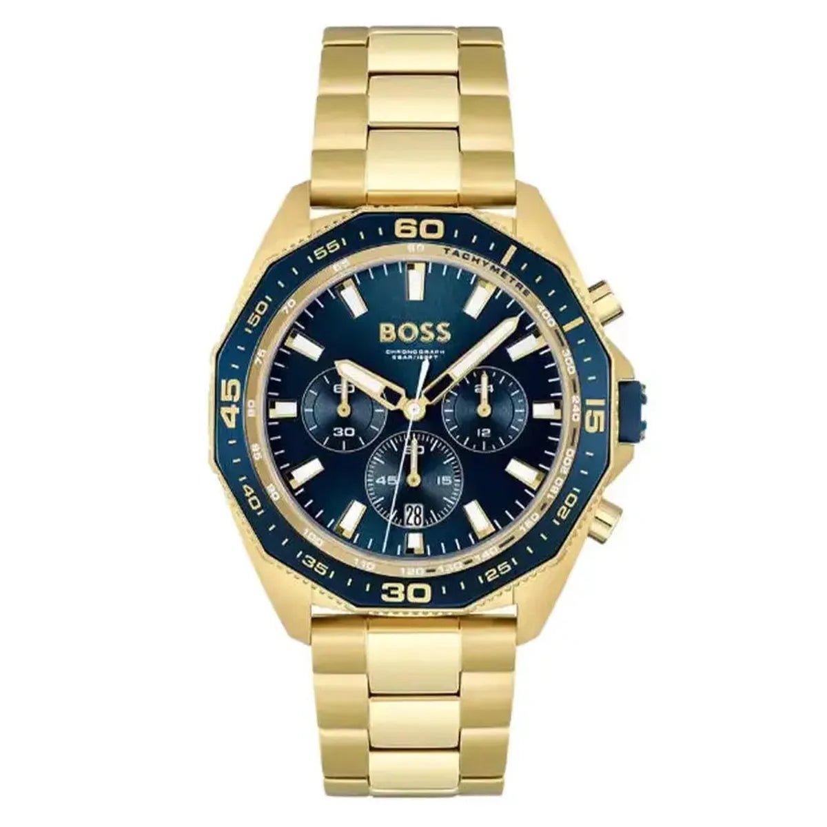 HB1513973 Energy Chronograph Watch 44mm Dial Gold Steel Bracelet