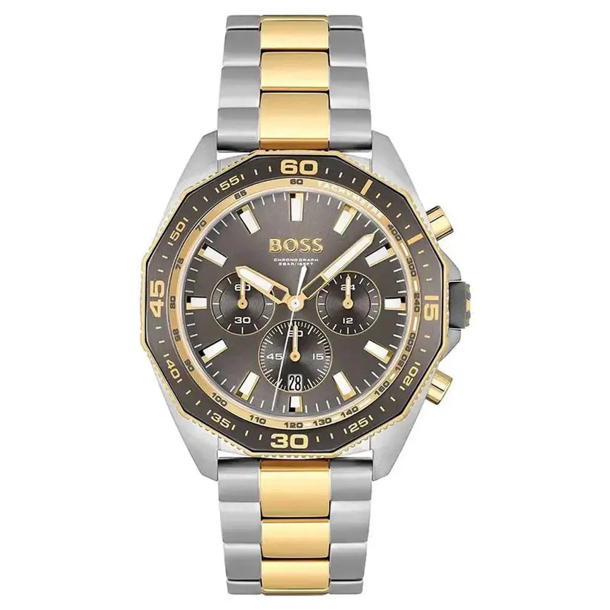 Energy Chronograph Watch – 44mm Dial Two Tone Steel Bracelet