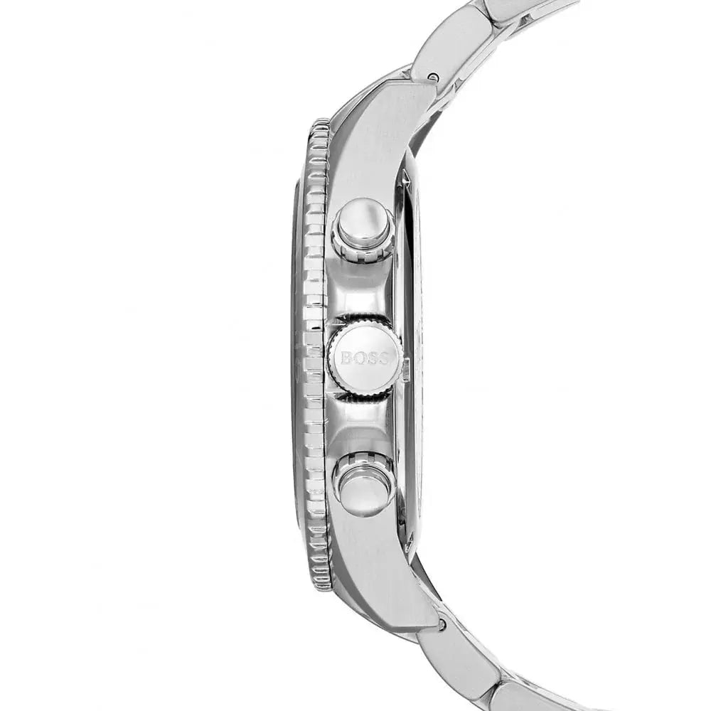 Hugo Boss 1513704 Ocean Edition Chronograph Blue Dial Silver Steel Strap Watch for Men Hugo Boss
