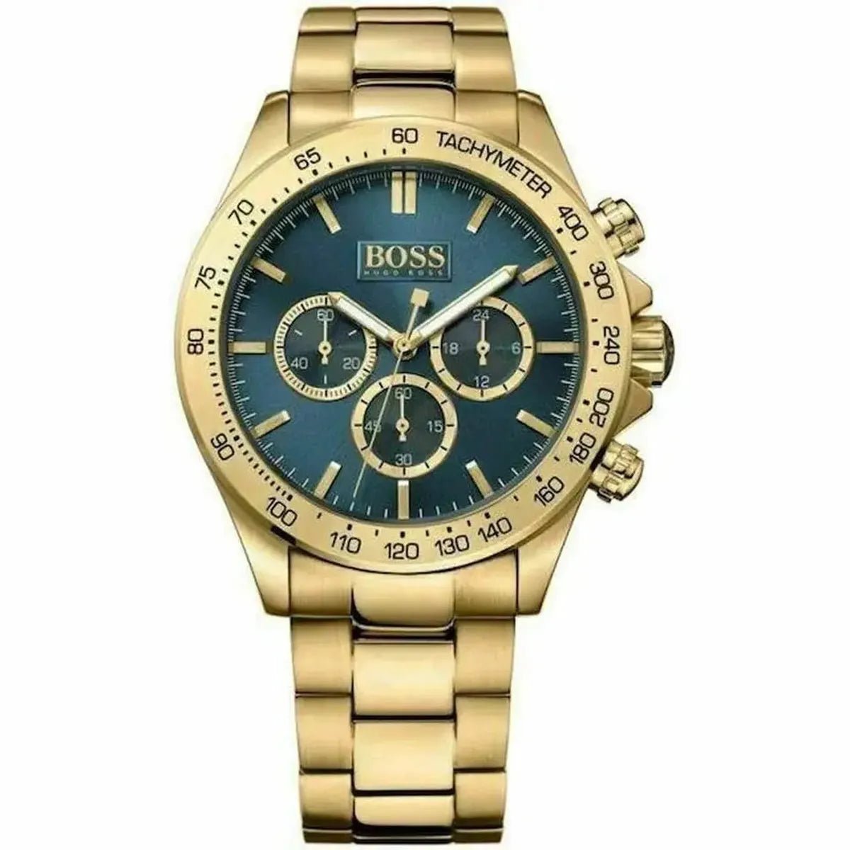 Ikon HB1513340 Chronograph Watch 44mm Dial Gold Tone Bracelet