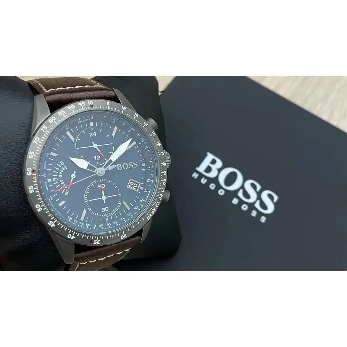 Hugo Boss Pilot Edition Chronograph Quartz Men's Watch HB1513852 - Watch Enclave