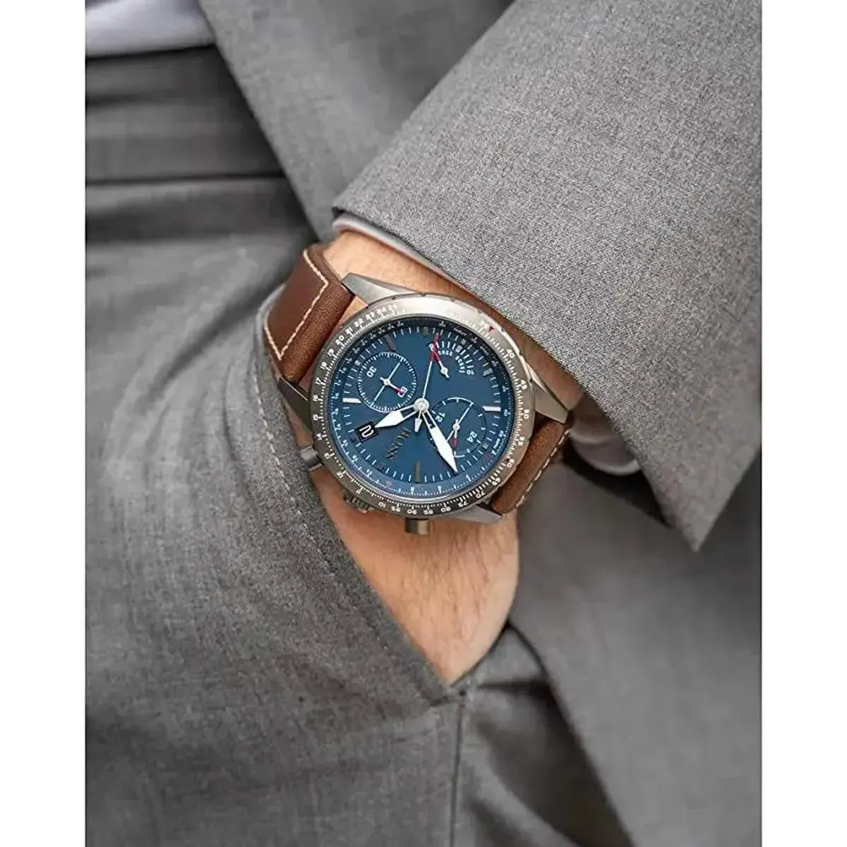 Hugo Boss Pilot Edition Chronograph Quartz Men's Watch HB1513852 - Watch Enclave