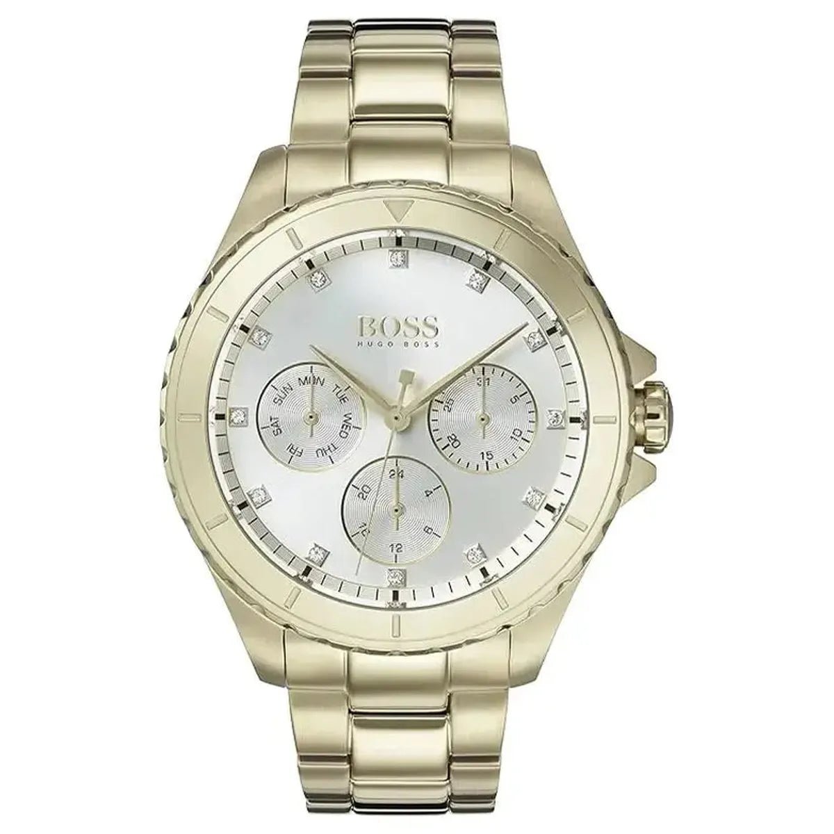 Premiere Multifunction Watch – 38mm Silver Dial Tone Steel Bracelet