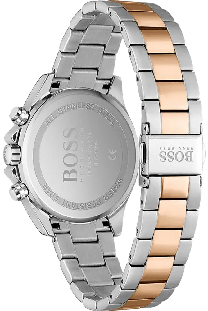 Hugo Boss 1502617 Novia Brown Dial Two Tone Steel Strap Watch for Women Hugo Boss