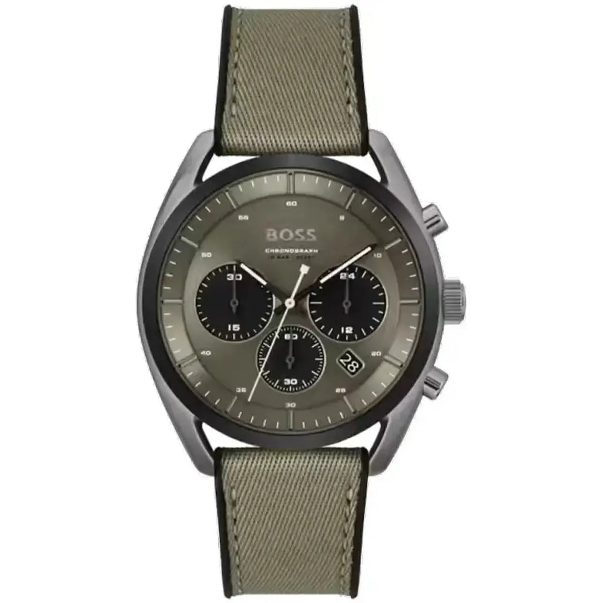 Top Chronograph Watch – 44mm Dial Silicone Strap