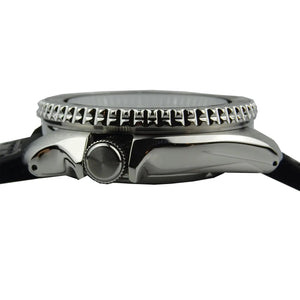 Seiko SRPD55K2 5 Sports Genuine Brown Leather & Black Silicone Strap Automatic Black Dial Men’s Watch Seiko